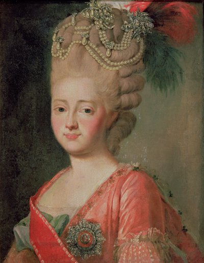 Retrato de la Emperatriz María Fyodorina (1759-1828) de Alexander Roslin